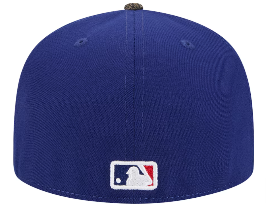 Los Angeles Dodgers Fitted New Era 59Fifty Blue Real Tree Camo Cap Hat Grey UV - THE 4TH QUARTER