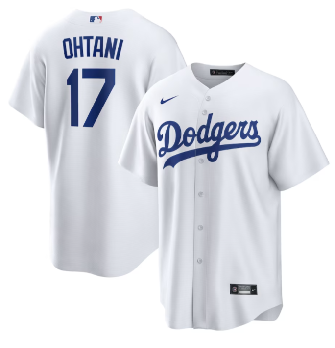 Los Angeles Dodgers Men's Shohei Ohtani #17 White Home Replica Jersey - THE 4TH QUARTER