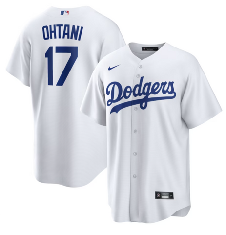 Los Angeles Dodgers Men's Shohei Ohtani #17 White Home Replica Jersey