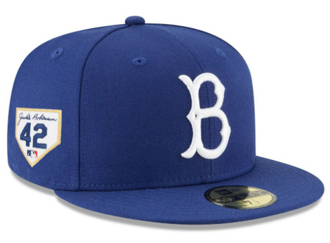 Brooklyn Dodgers Fitted New Era 59Fifty Cooperstown Wool 2024 Jackie Robinson Cap Hat