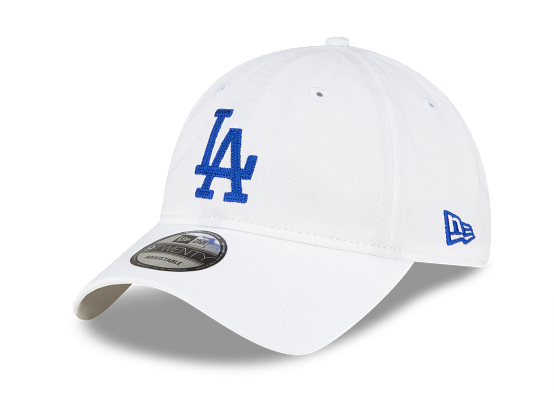 Los Angeles Dodgers Strapback New Era 9Twenty Adjustable White Rope Logo Cap Hat - THE 4TH QUARTER