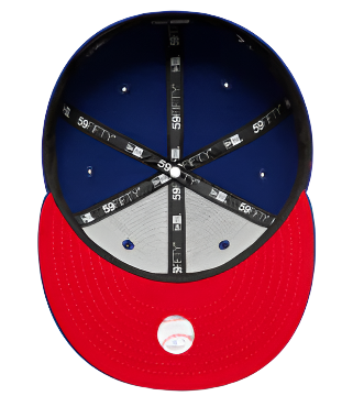 Los Angeles Dodgers Fitted New Era 59Fifty Red Rose Blue Cap Hat RED UV - THE 4TH QUARTER