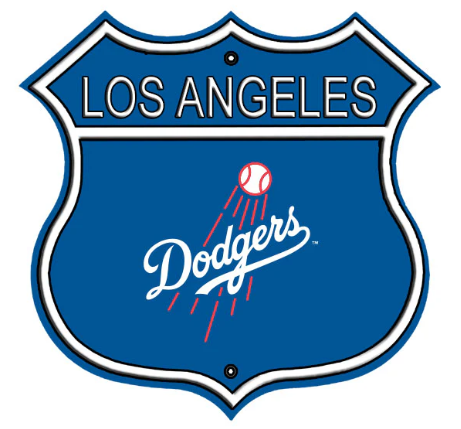Los Angeles Dodgers Embossed Steel Route Sign