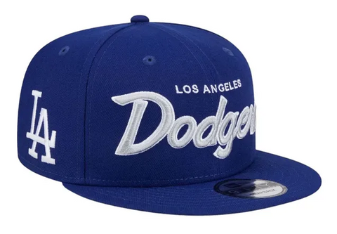Los Angeles Dodgers Youth Snapback New Era 9Fifty Script Cap Hat Blue