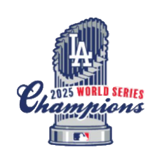 Los Angeles Dodgers 2025 World Series Champions Embroidered Patch Showtime - THE 4TH QUARTER