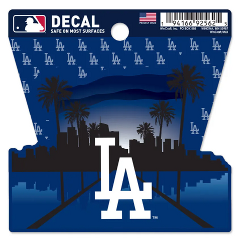 Los Angeles Dodgers Clean Cut Decal 3 x 4 Skyline