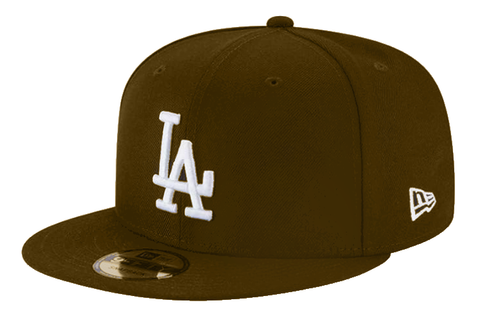 Los Angeles Dodgers Snapback New Era 9Fifty Basic Brown Cap Hat