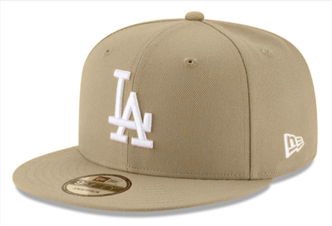 Los Angeles Dodgers Snapback New Era 9Fifty Basic Camel Cap Hat