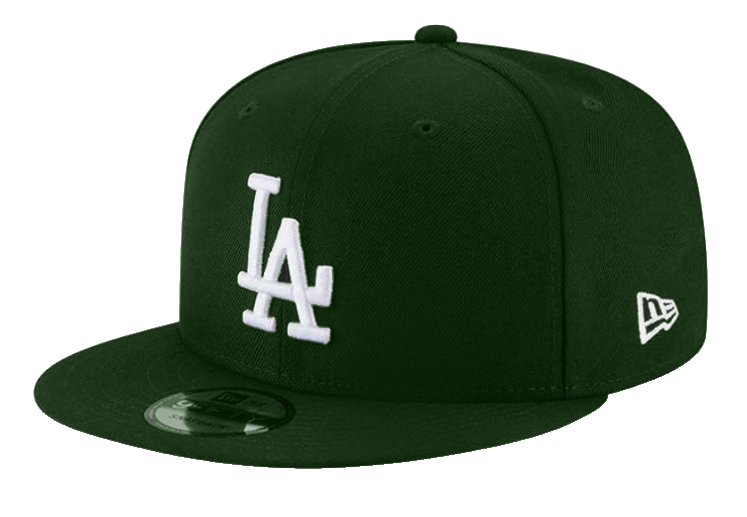 Los Angeles Dodgers Snapback New Era 9Fifty Basic Dark Green Cap Hat - THE 4TH QUARTER