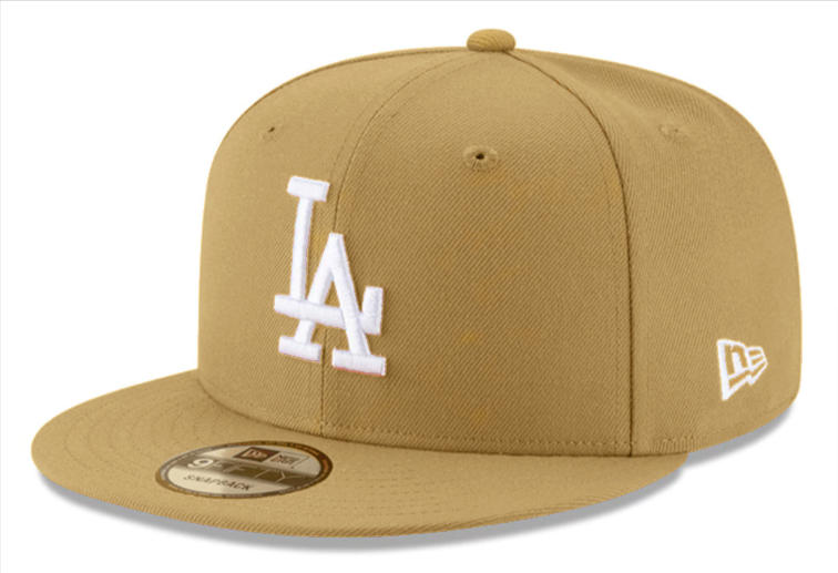 Los Angeles Dodgers Snapback New Era 9Fifty Basic Wheat Cap Hat - THE 4TH QUARTER