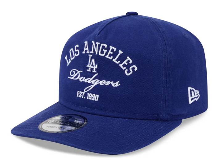 Los Angeles Dodgers Snapback New Era 19TWENTY Adjustable A-FRAME Stacked Hat Cap Blue - THE 4TH QUARTER