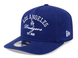 Los Angeles Dodgers Snapback New Era 19TWENTY Adjustable A-FRAME Stacked Hat Cap Blue - THE 4TH QUARTER