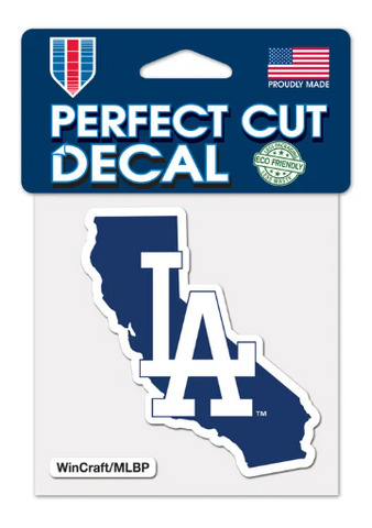 Los Angeles Dodgers 4x4 Perfect Cut Decal State