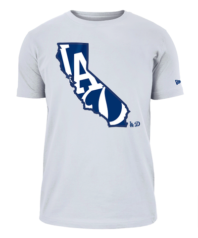 Los Angeles Dodgers Mens T-Shirt New Era State White Tee