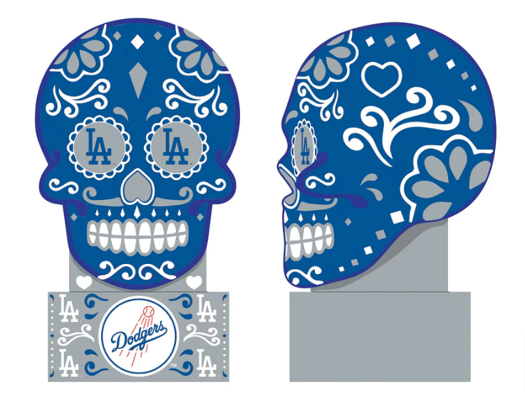Los Angeles Dodgers Sugar Skull Statue - THE 4TH QUARTER