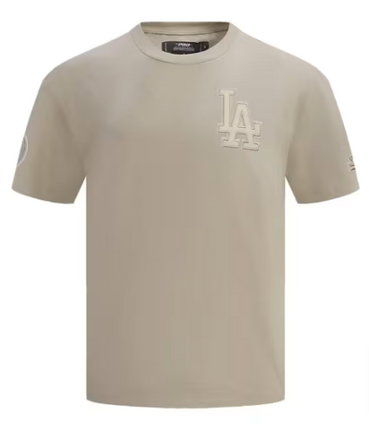 Los Angeles Dodgers Mens T-Shirt Pro Standard Neutral Top Tee Taupe