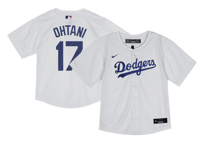 Los Angeles Dodgers Toddler Jersey (2T-4T) Nike Replica Shohei Ohtani White