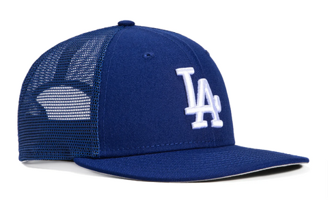 Los Angeles Dodgers Snapback 9Fifty New Era Low Profile Trucker Mesh Blue Cap Hat