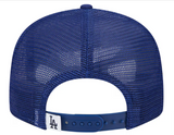 Los Angeles Dodgers Snapback New Era Blue Mesh Trucker Cap Hat Grey UV