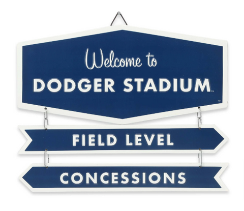 Los Angeles Dodgers 11.8'' x 14.7'' Field Welcome Metal Sign