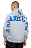 Los Angeles Dodgers Mens Sweatshirt Pro Standard Wingspan Hoodie Dark Heather Grey