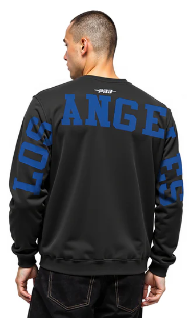 Los Angeles Dodgers Mens Sweatshirt Pro Standard Drop Shoulder Wingspan Crew Neck - THE 4TH QUARTER