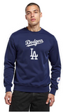 Los Angeles Dodgers Mens Sweatshirt Pro Standard Drop Shoulder Wingspan Crew Neck Navy - THE 4TH QUARTER