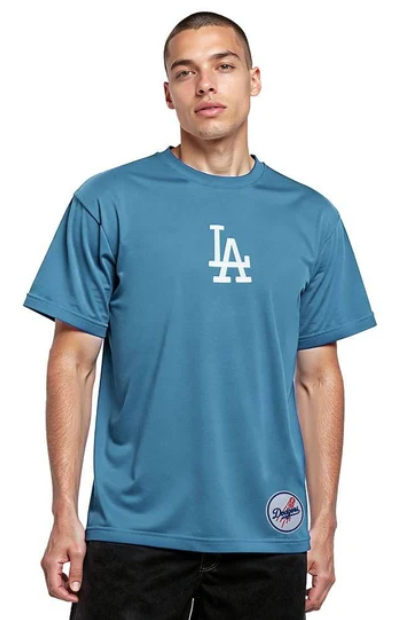 Los Angeles Dodgers Mens T-Shirt Pro Standard Wingspan Steel Blue Tee