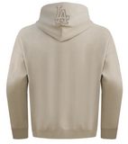 Los Angeles Dodgers Mens Sweatshirt Pro Standard Nuetral Drop Shoulder Pullover Hoodie Taupe