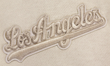 Los Angeles Dodgers Mens Sweatshirt Pro Standard Nuetral Drop Shoulder Pullover Hoodie Taupe