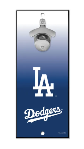 Los Angeles Dodgers 5X11 Wood Bottle Opener Sign - THE 4TH QUARTER