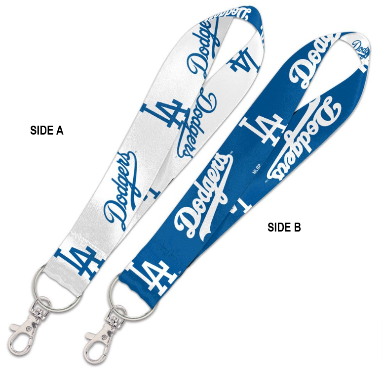 Los Angeles Dodgers Keychain Badge Lanyard Tickets Holder Wristlet 2 Tone - THE 4TH QUARTER