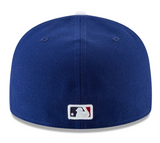 Los Angeles Dodgers Fitted New Era 59Fifty World Series 2024 Blue Emb Cap Hat Grey UV