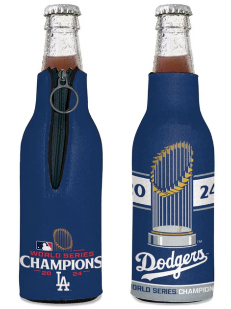 Los Angeles Dodgers 12oz World Series 2024 Champions Bottle Cooler Kaddy Holder - THE 4TH QUARTER