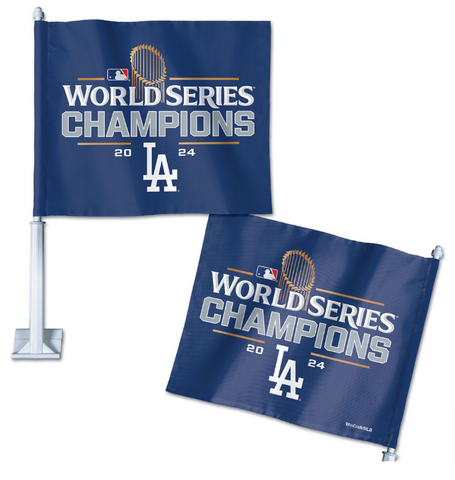 Los Angeles Dodgers Car Flag Tailgating 2024 World Series Champions Flag