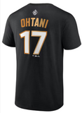 Los Angeles Dodgers Mens 2025 World Series Champions Shohei Ohtani T-Shirt - Black