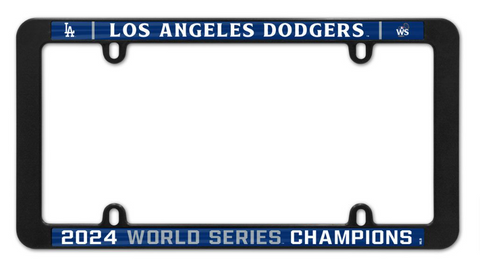 Los Angeles Dodgers 2024 World Series Champions Black License Plate Frame