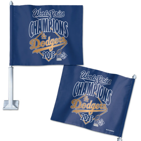 Los Angeles Dodgers Car Flag Tailgating 2025 World Series Champions Flag - THE 4TH QUARTER
