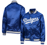 Los Angeles Dodgers Youth Jacket Mitchell & Ness Light Satin Blue