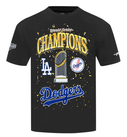 Los Angeles Dodgers Youth Pro Standard 2025 World Series Champions Premium T-Shirt - Black