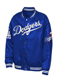 Los Angeles Dodgers Youth Tailsweep Classic Satin Jacket Blue - THE 4TH QUARTER