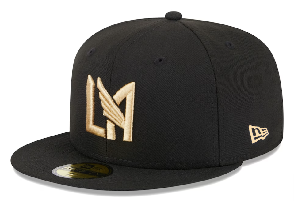 Los Angeles FC Fitted 59Fifty New Era Logo Black Cap Hat Grey UV - THE 4TH QUARTER