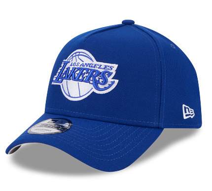 Los Angeles Lakers Snapback 9FORTY New Era A-Frame Cap Hat Blue