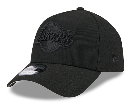 Los Angeles Lakers Snapback 9FORTY New Era A-Frame Cap Hat Black on Black