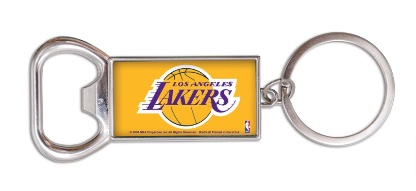 Lakers Key chain Bottle Opener Key Ring Rectangle - THE 4TH QUARTER