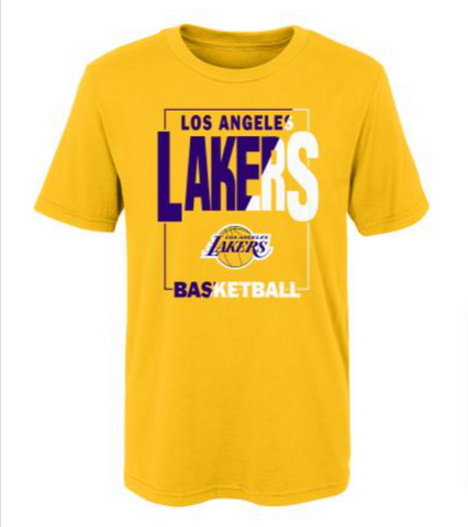 Los Angeles Lakers Youth 8-18 Coin Toss T-Shirt Yellow