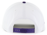 Los Angeles Lakers Snapback Adjustable '47 Brand Drop Shadow Hitch Cap Hat White Purple