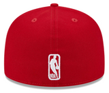 Los Angeles Lakers Fitted New Era 59Fifty Red Western Patch Cap Hat Grey UV