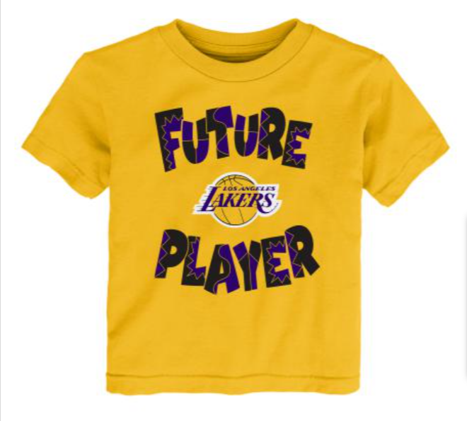 Los Angeles Lakers Infant Baby T-Shirt Future Player Yellow - THE 4TH QUARTER