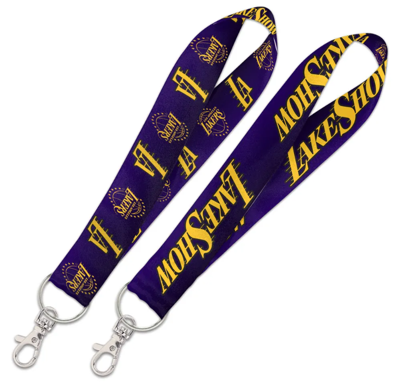 Los Angeles Lakers Keychain Wristlet Lanyard Lake Show - THE 4TH QUARTER